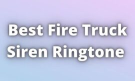 Fire Truck Ringtone download for free.