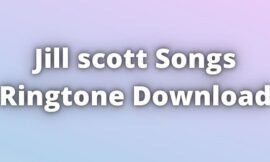 Jill Scott Ringtones Downloads For Free.