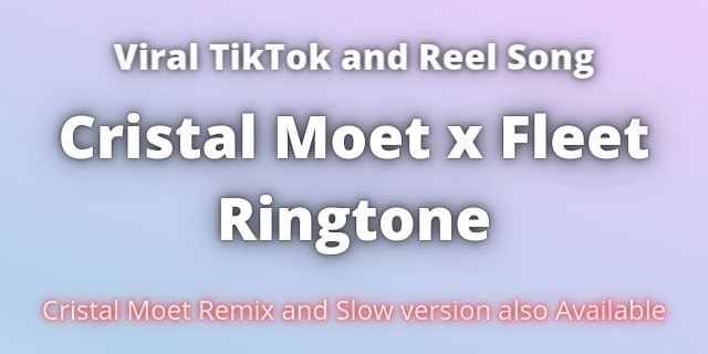 You are currently viewing Crystal Moet X Fleet Ringtone Download for Free.