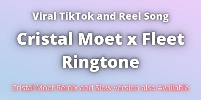 Read more about the article Crystal Moet X Fleet Ringtone Download for Free.