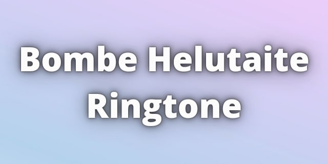 Read more about the article Bombe Helutaite Ringtone Download