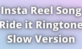 Insta Reel Song Ride it Ringtone Slow Version