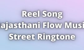 Reel Song Rajasthani Flow Music Street Ringtone