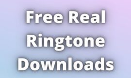 Free Real Ringtone Downloads