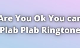 Are You Ok You can Plab Plab Ringtone Download