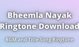 Bheemla Nayak Ringtone Download With BGM