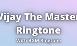 Vijay The Master Ringtone Download