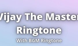 Vijay The Master Ringtone Download