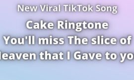 Cake Ringtone slice of heaven That i Gave to You