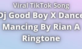 Dj Good Boy X Dance Mancing by Rian A Ringtone
