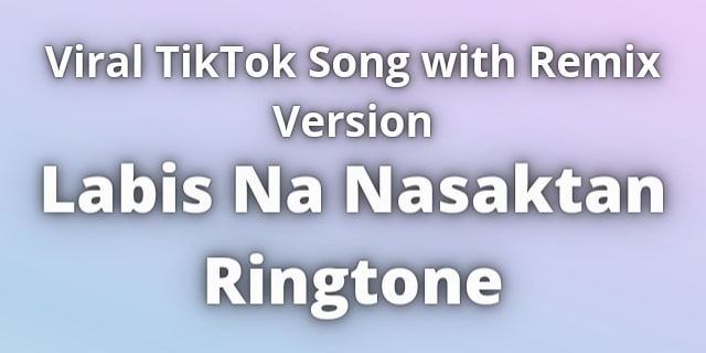 You are currently viewing Labis Na Nasaktan Ringtone Download
