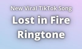 Lost in Fire Ringtone Download