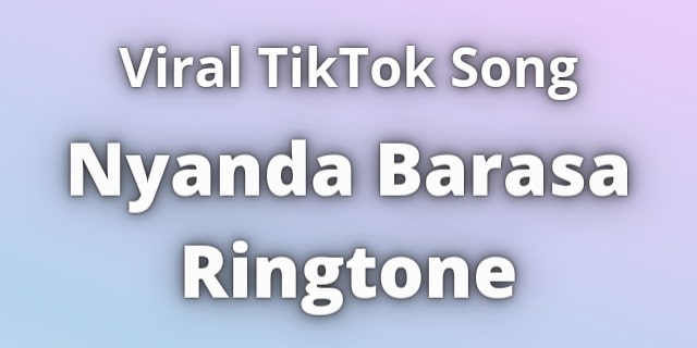 You are currently viewing Nyanda Barasa Ringtone Download