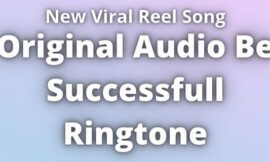 Viral Reel Song Original Audio Be Successful Ringtone
