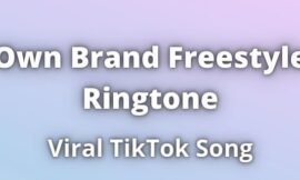 Own Brand Freestyle Ringtone Download