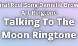 Talking to The moon Ringtone Danielle Brown Art