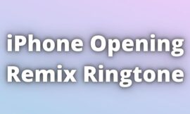 iPhone Opening Remix Ringtone Download