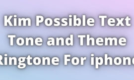 Kim Possible Text Tone iphone Download