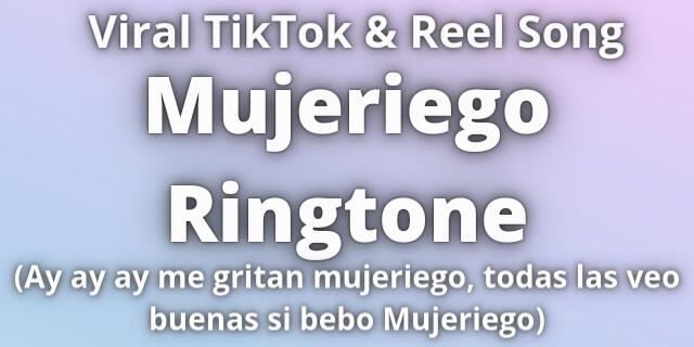 Read more about the article Mujeriego Ringtone Download