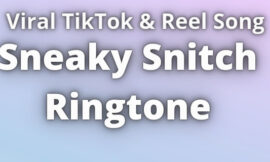 Sneaky Snitch Ringtone Download