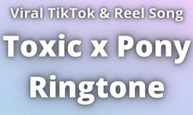 Toxic x Pony Ringtone Download