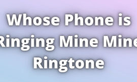 Whose Phone is Ringing Mine Mine Ringtone