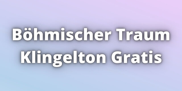 You are currently viewing Böhmischer Traum Klingelton Gratis