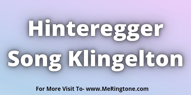 You are currently viewing ikke Hüftgold Hinteregger Klingelton Download