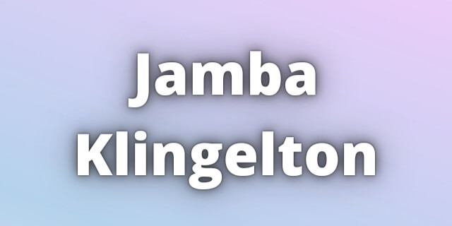 You are currently viewing Jamba Klingelton Download