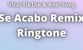 Se Acabo Remix Ringtone Download