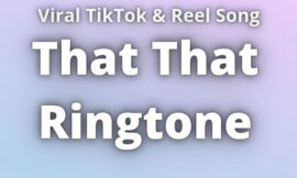 That That Ringtone Download