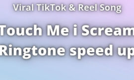Touch Me i Scream Ringtone speed up