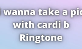 i wanna take a pic with cardi b Ringtone Download