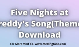 Five Nights at Freddy’s Song Download