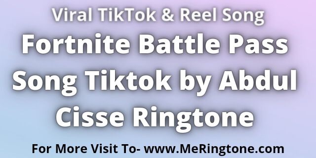 You are currently viewing Fortnite Battle Pass Song Tiktok by Abdul Cisse Ringtone
