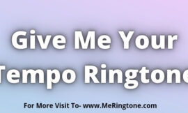 Give Me Your Tempo Ringtone Download