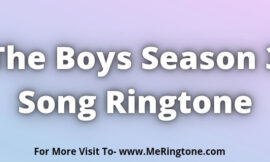 The Boys Season 3 Song Ringtone Download