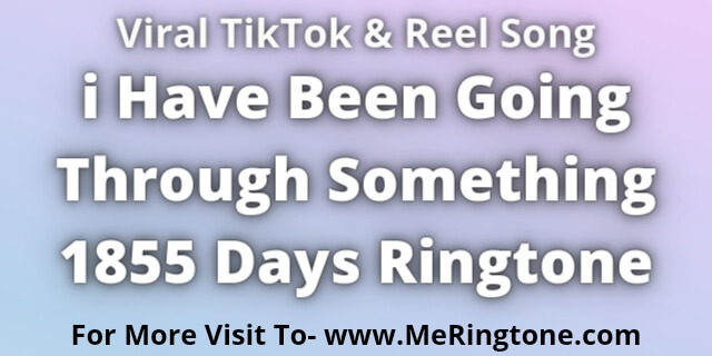 Read more about the article i Have Been Going Through Something 1855 Days Ringtone
