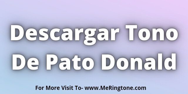 Read more about the article Descargar Tono De Pato Donald