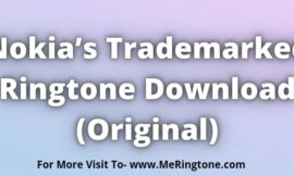 Nokia’s Trademarked Ringtone Download