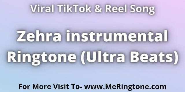 You are currently viewing Zehra instrumental Ringtone Download