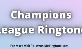 Champions League Ringtone Download