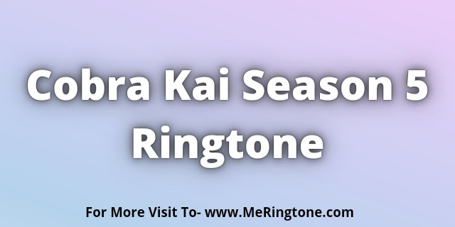 Read more about the article Cobra Kai Season 5 Ringtone Download