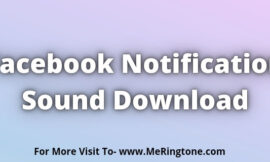 Facebook Notification Sound Download