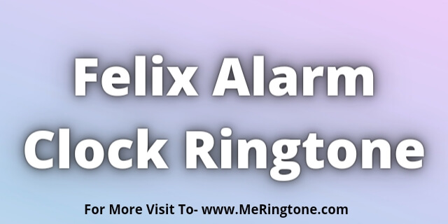 You are currently viewing Felix Alarm Clock Ringtone Download