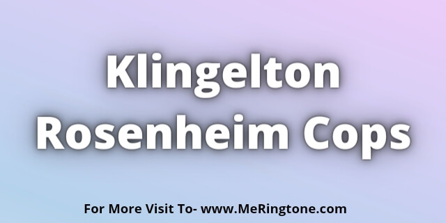 You are currently viewing Klingelton Rosenheim Cops Download