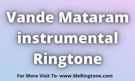 Vande Mataram instrumental Ringtone Download