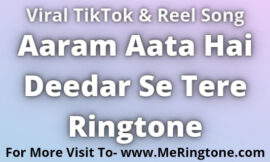 Aaram Aata Hai Deedar Se Tere Ringtone Download