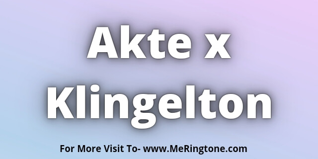 You are currently viewing Akte x Klingelton Download