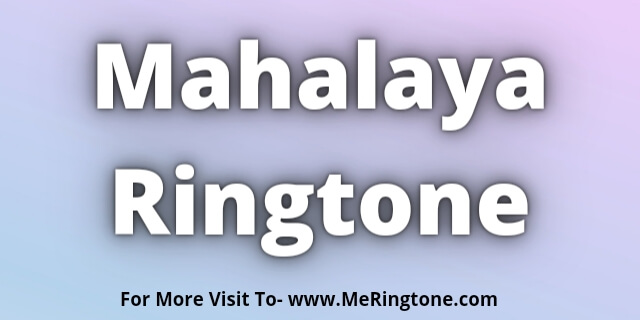 You are currently viewing Mahalaya Ringtone Download